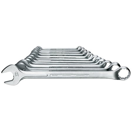 GEDORE Combination Wrench Set, 11 pcs., 8-22mm, Finish: Chrome plated 1 B-011